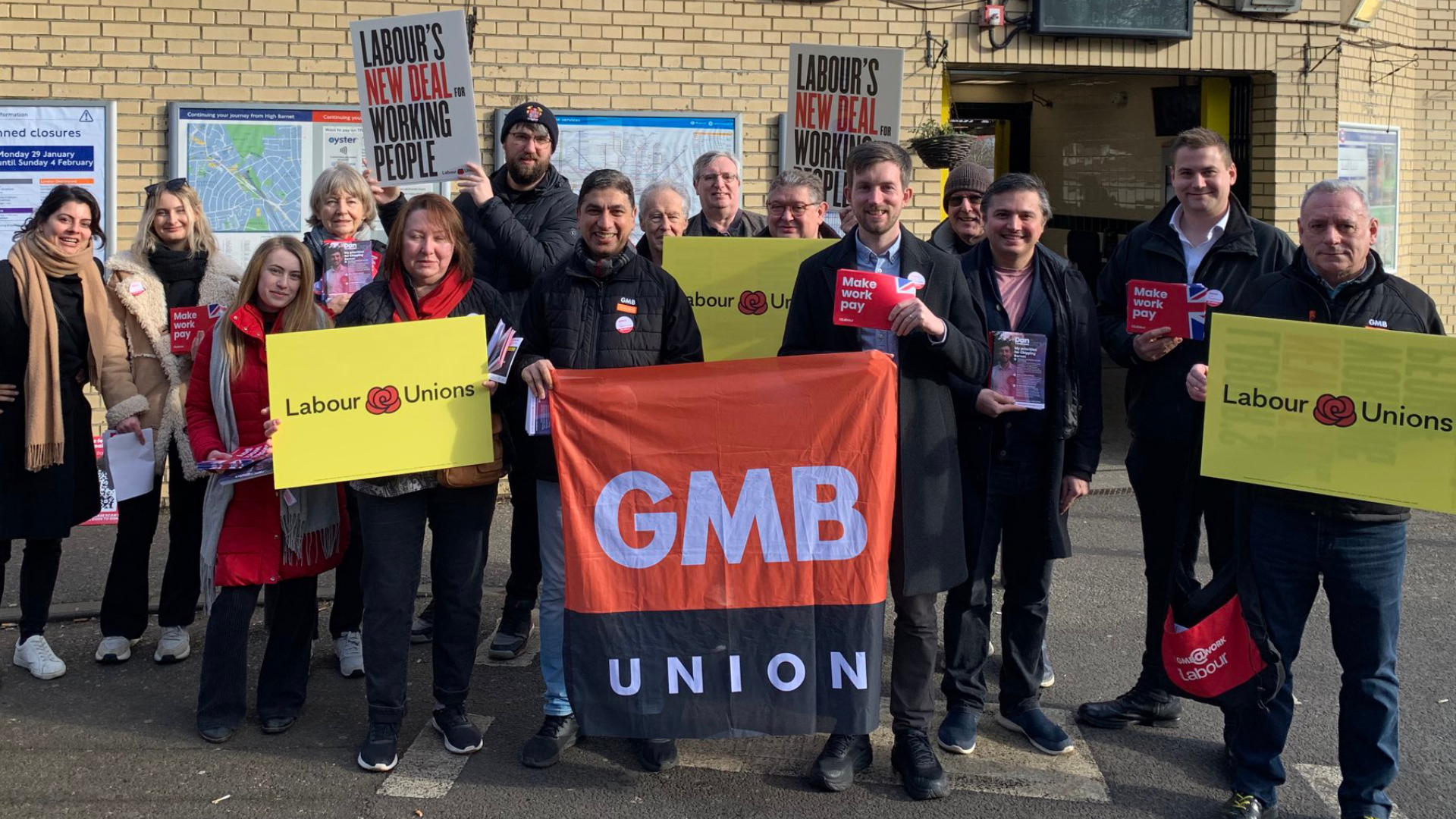 GMB London campaigning for the New Deal for Working People